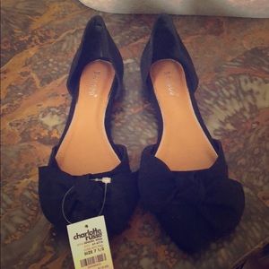 Bamboo sz 7.5 Black flats NWT